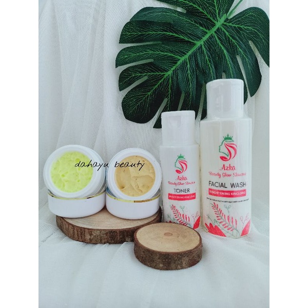 AZKA PAKET ACNE WHITE GLOW SKINCARE BPOM