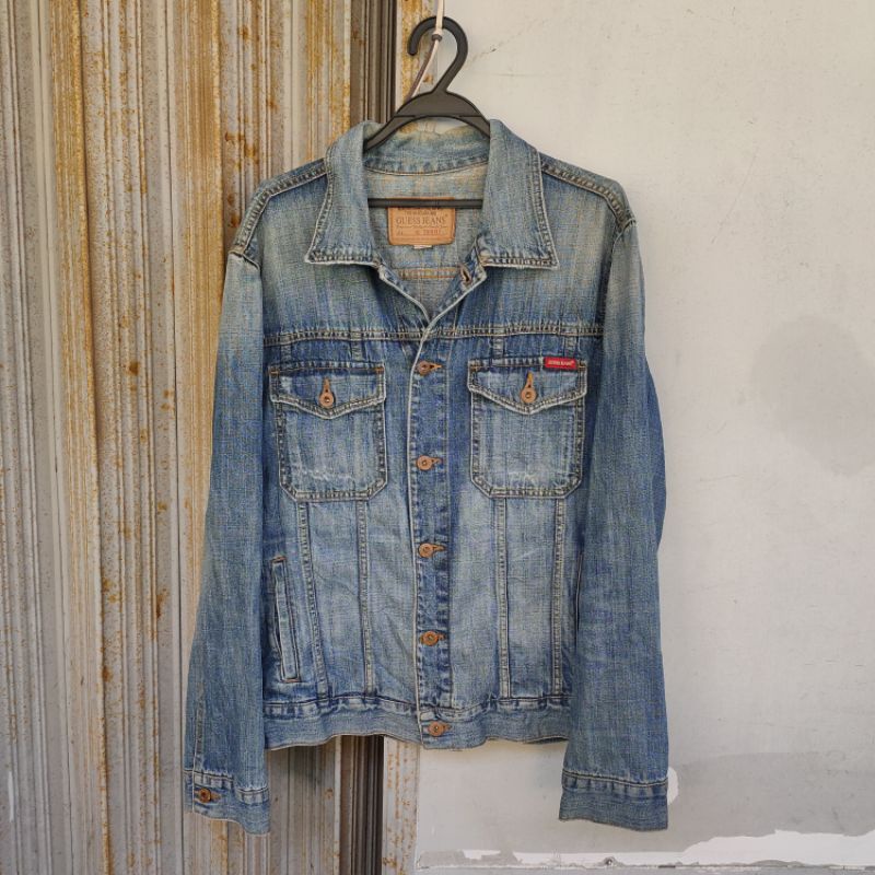 jaket jeans trucker guess second original