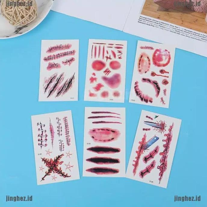

stiker tato luka halloween isi 30pcs
