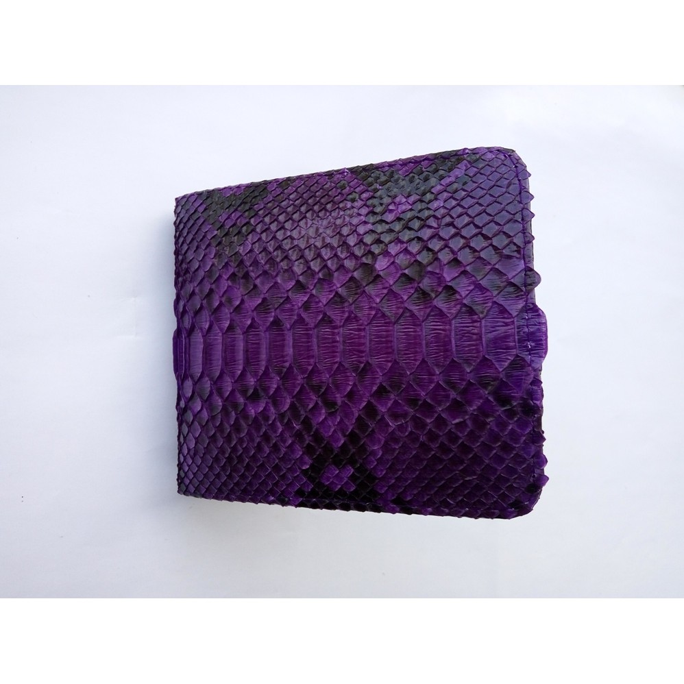 Dompet Kulit Ular Python / Sanca Asli Model Bifold Fashionable dan Elegan