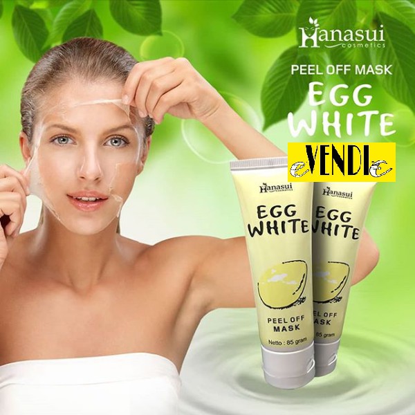 HANASUI PEEL OFF EGG MASK - EGG WHITE