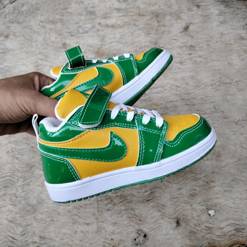 SEPATU ANAK JORDAN GREEN PREMIUM QUALITY SEPATU ANAK JORDAN LOW