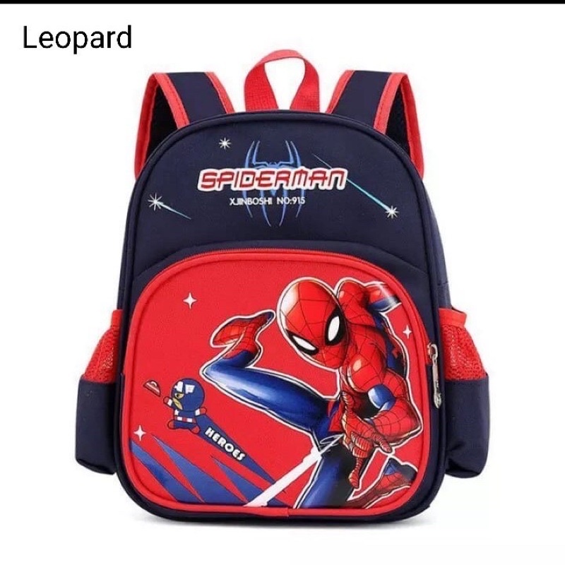 Ransel karakter anak spiderman backpack anak tas sekolah anak TK SD Paud ransel anak spiderman tas anak marvel