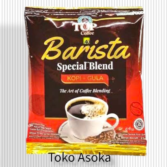 

Top Coffee Barista Special Blend Kopi + Gula | Renteng