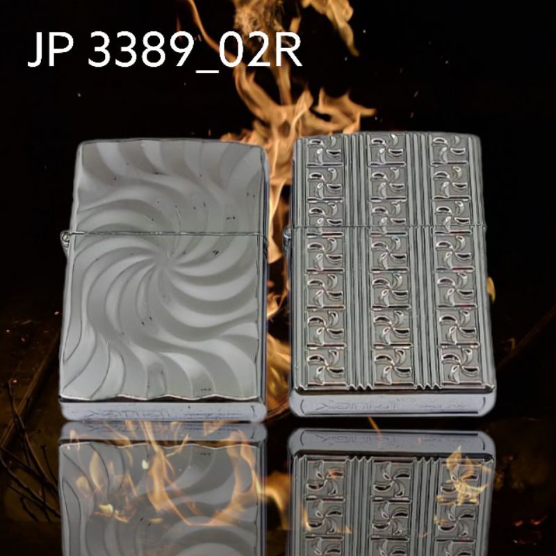 Korek api siap nyala model zippo lighter dua suara / dua denting+minyak