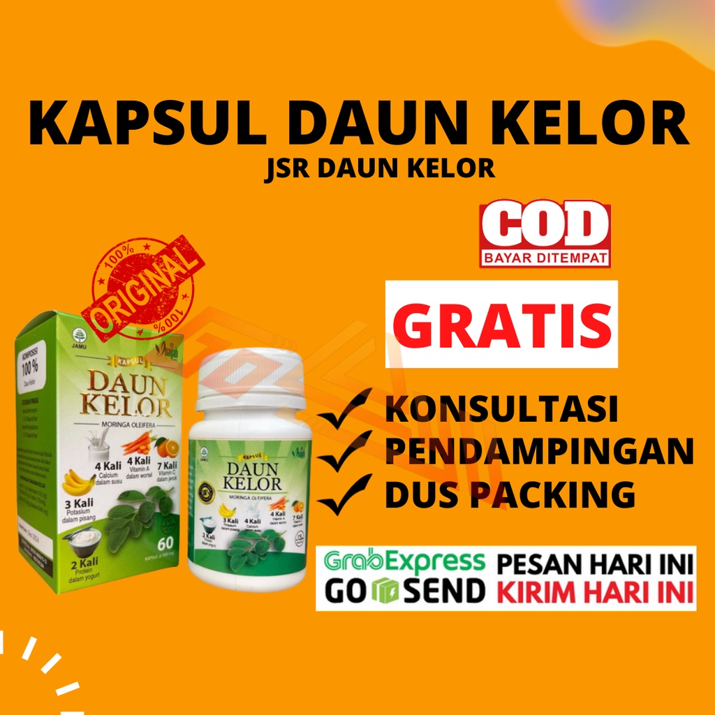KAPSUL DAUN KELOR / DAUN HERBAL / JSR DAUN KELOR / KAPSUL JSR / KAPSUL JSR DAUN KELOR / KAPSUL KELOR