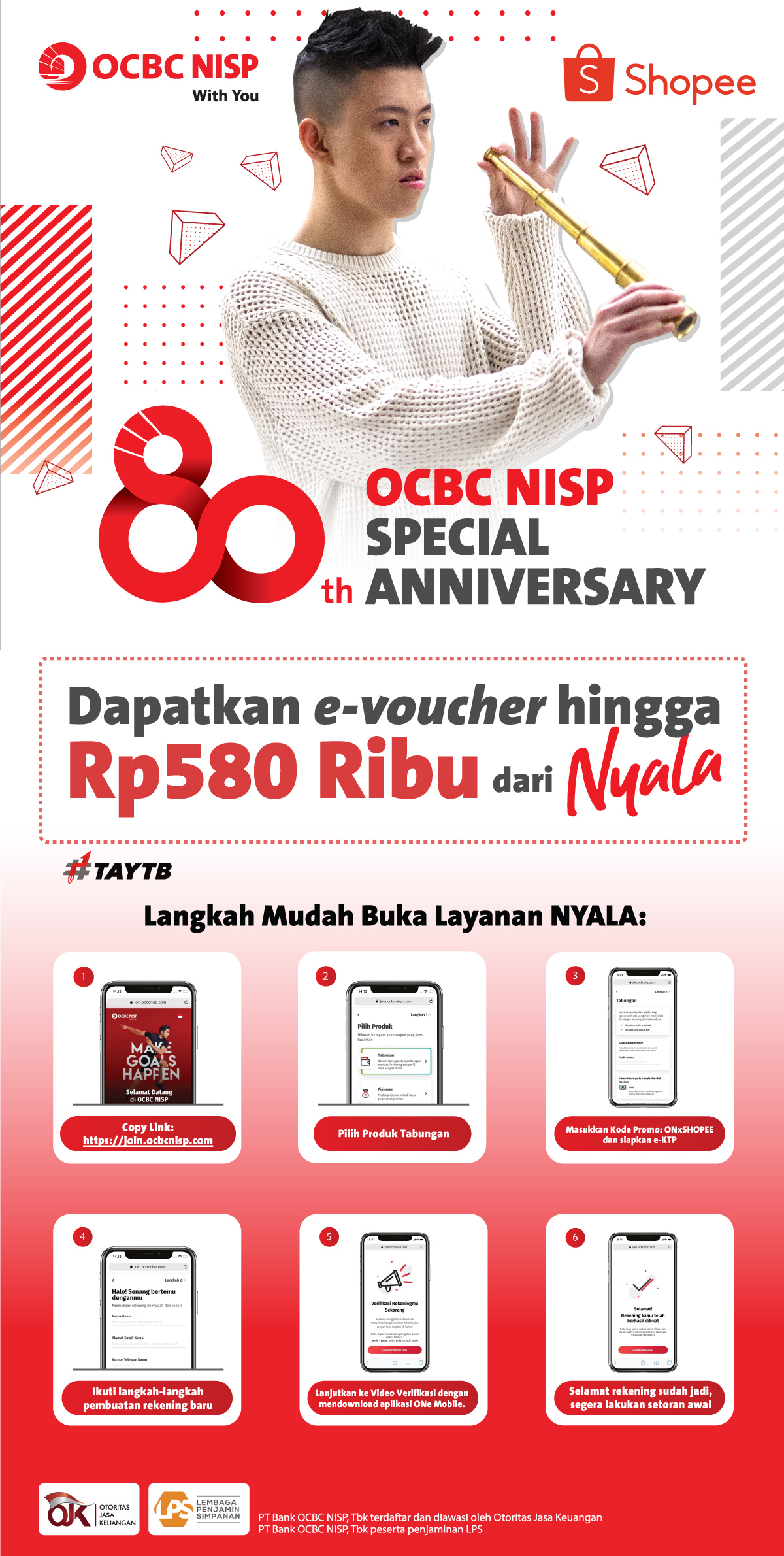 Buka Layanan & Deposito Nyala Dapat E-Voucher Shopee Hingga 250RB