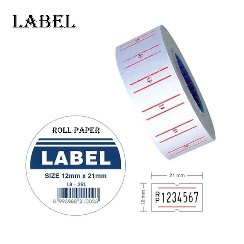 Sticker Label Harga 1 Baris