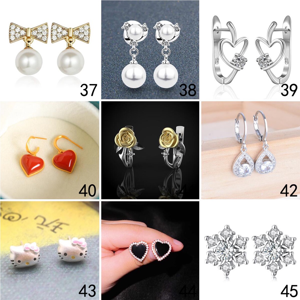 925 anting-anting perak murni, Busana sederhana, Anting-Anting wanita, Perhiasan Fashion Korea, Aksesoris telinga ED011