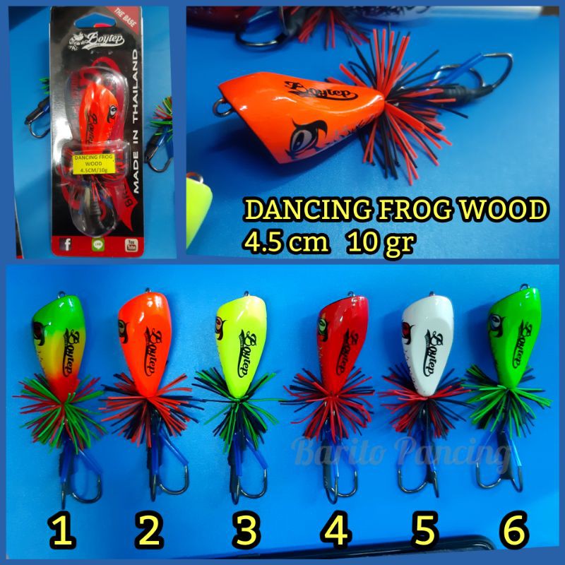 Boytep Dancing Frog Wood 4.5 cm 10 gr Umpan Pancing