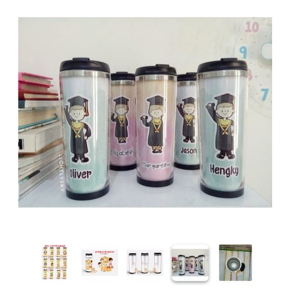 CUSTOM Tumbler stainless 013 stainless insert paper 420ml Termurah