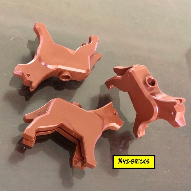 LEGO PARTS 4261047 Animal - Dog / Wolf Reddish Brown