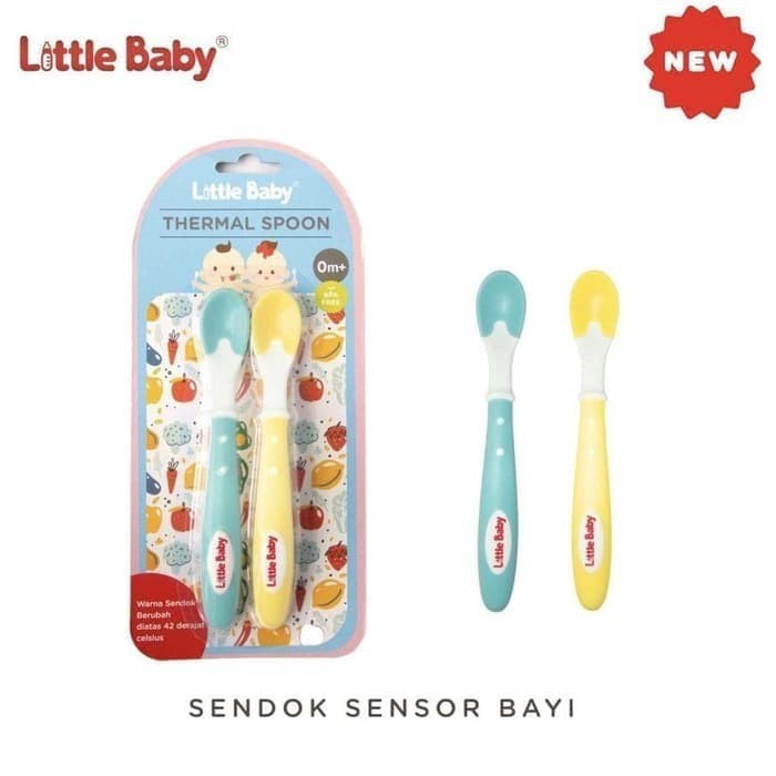 SENDOK MAKAN BAYI LITTLE BABY THERMAL SPOON