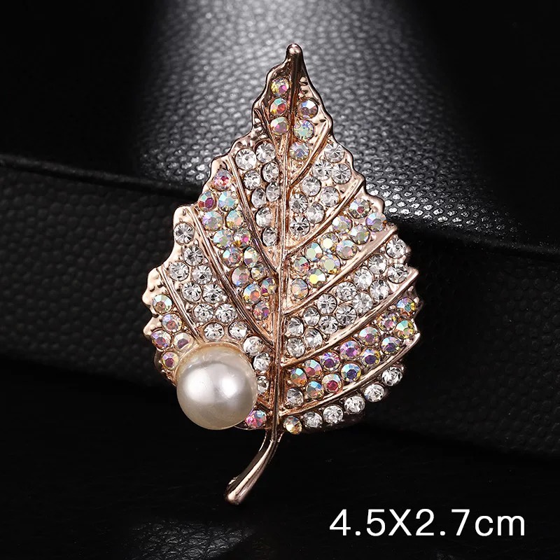 Baru Kreatif Mutiara Pin Bros Berlian Imitasi Bros Elegan Cukup Gaya Bros Mutiara Bros-45#