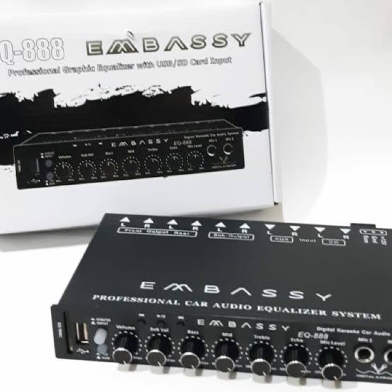 Parametrik Equalizer Embassy EQ-888 Bluetooth Karaoke