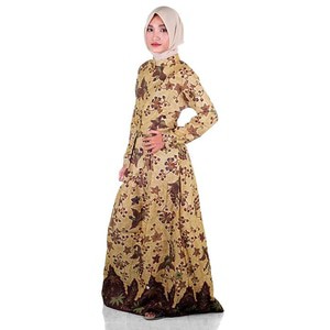 Gamis Muslim Batik I Busana Muslim Wanita Gamis Batik Syar'i Alya|No 5