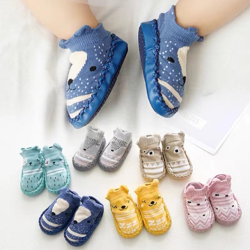 HIPPO LAND  Sepatu Bayi Prewalker  /Kaos Kaki Sepatu Bayi Bahan Kaos Kaki Animal Anti Slip91-92-93-94