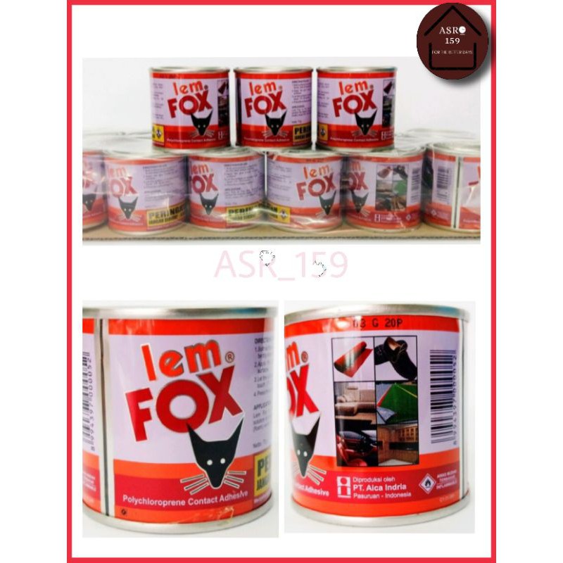 

Lem FOX kuning 70 gr / Lem Karpet Sepatu Sandal Kayu HPL