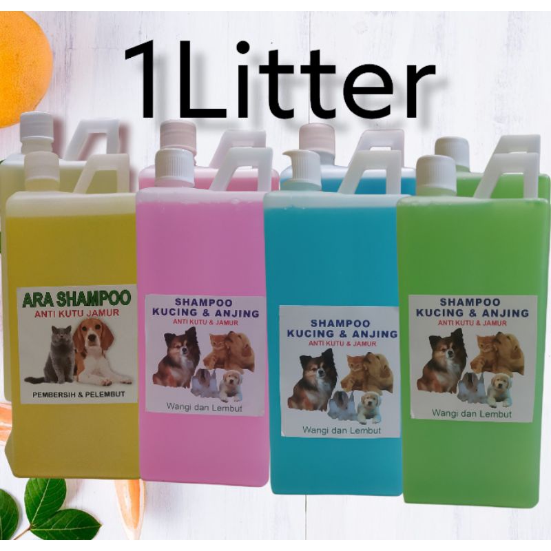 Shampoo kucing/anjing anti kutu,jamur dan bakteri 1000ml