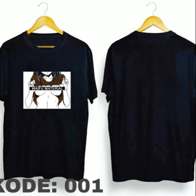 KAOS KEREN WAIFU MATERIAL