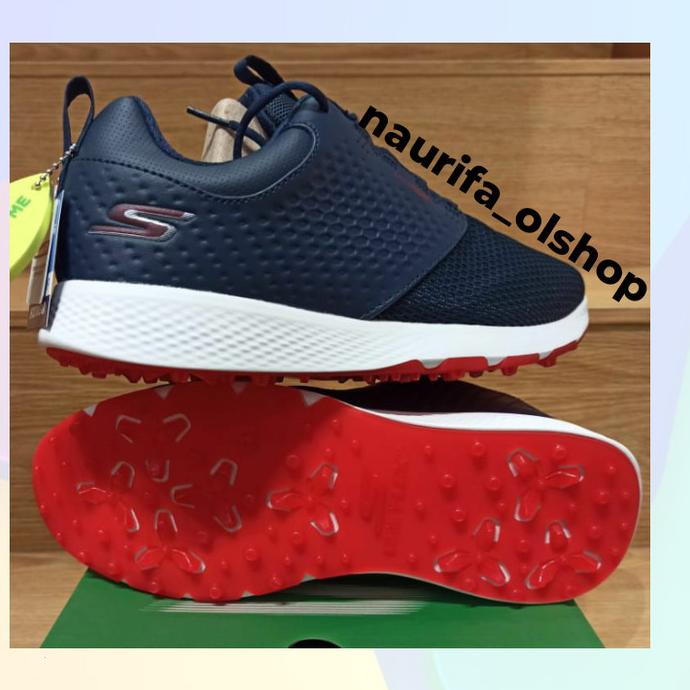 SEPATU GOLF PRIA SKECHERS NAVY / RED ORIGINAL