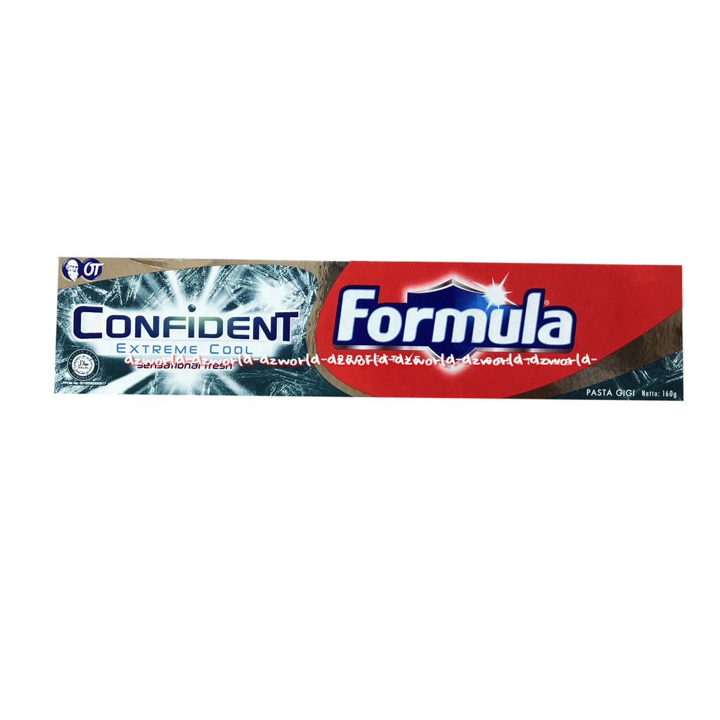 Formula Confident Extreme Cool 160gr Sensation Fresh Pasta Gigi Formula Odol Tooth Paste Formula Confident Pasta Gigi Sikat Confident Nafas Segar Seharian Con Fident Toothpaste