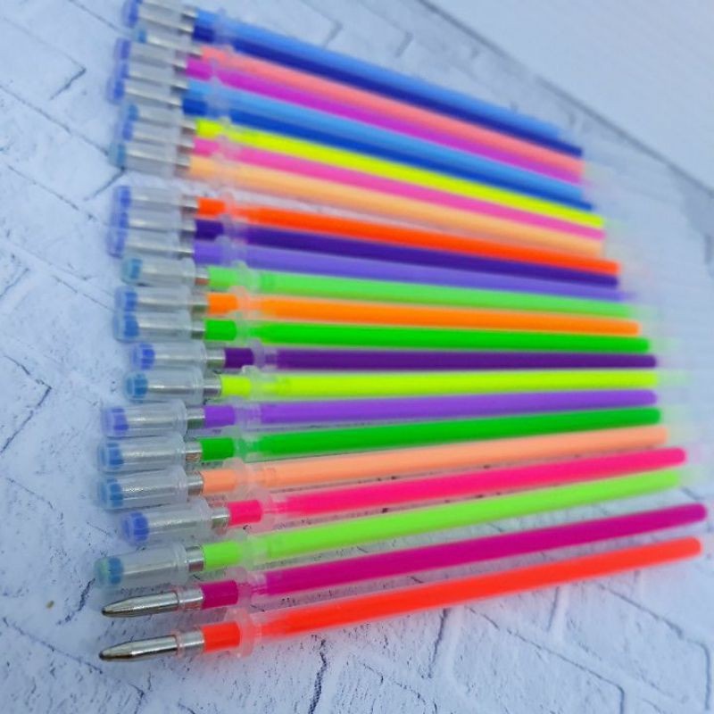 

Pulpen Gel Warna Warni Refill per set (gratis 1 Pulpen cover)