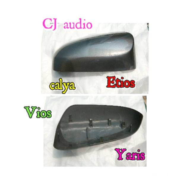Cover-tutup-batok spion calya Vios Etios Yaris type e grey abu ORI