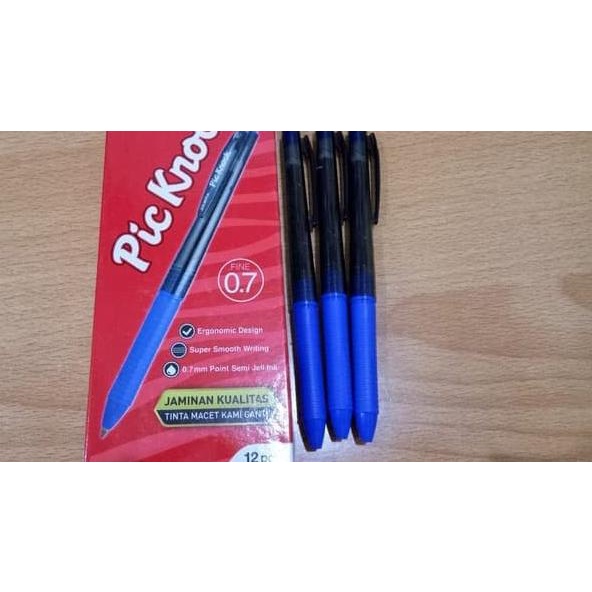 

Ω ZEBRA. PENA SEMI GEL PIC KNOCK 0.7mm (BIRU) (PERLUSIN) ✹