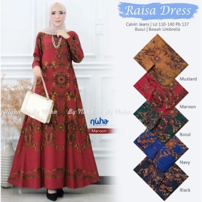 Baju Gamis Wanita Dress Muslim Wanita Remaja Kaos Calvin Gamis Kaos Adem Motif Batik Busui