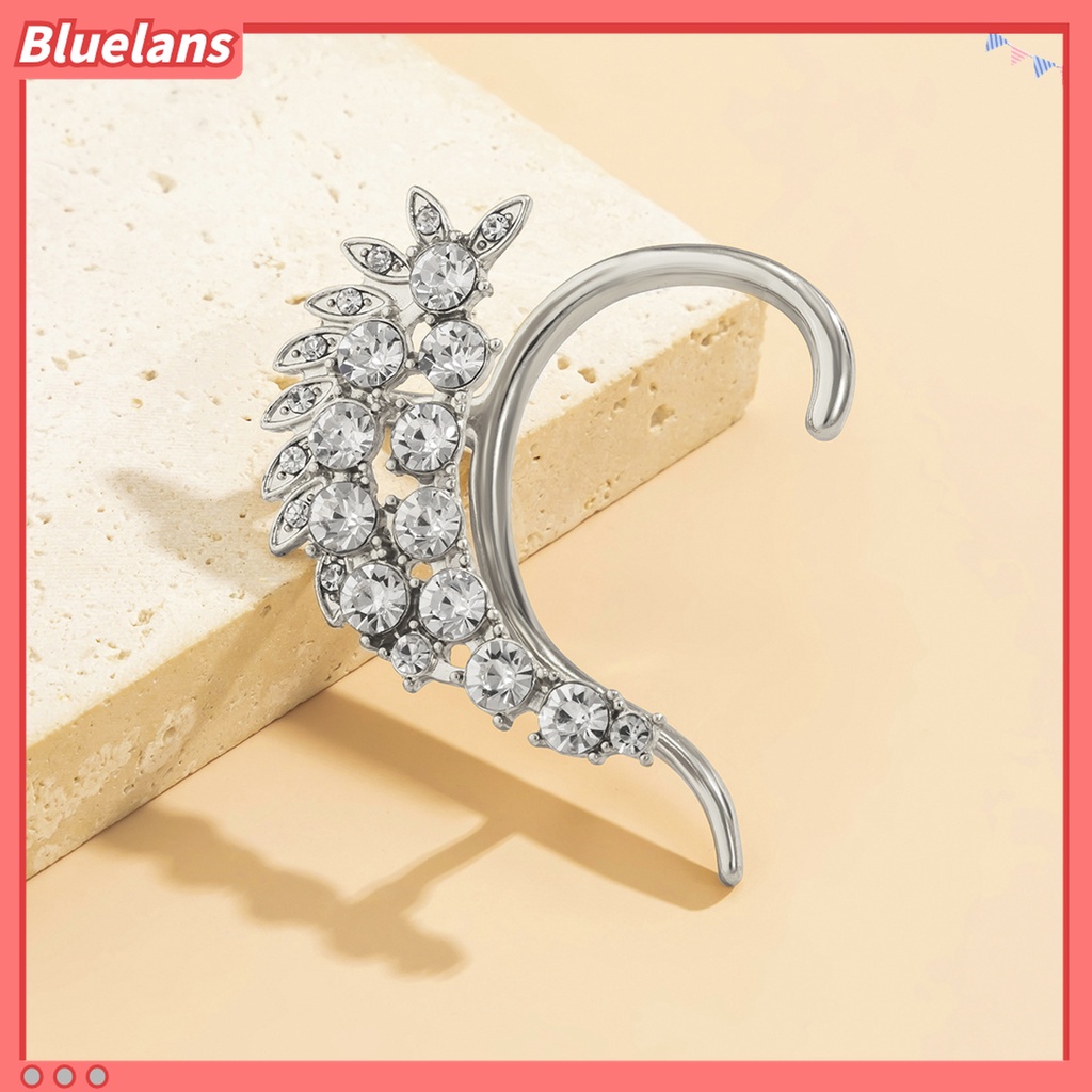 Anting Tindik Desain Ekor Ikan 3D Bahan Alloy Warna Biru Untuk Hadiah Ulang Tahun