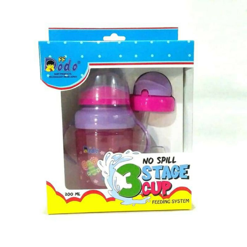 Botol Minum 3 Stage Cup New Produk Dodo 200ml/Botol Minum Anak NEW