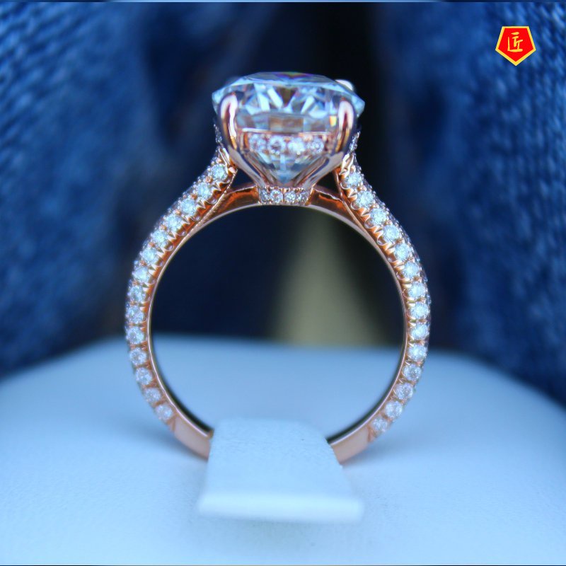 [Ready Stock]Creative Rose Gold Diamond Ring