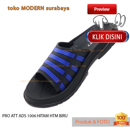 PRO ATT ADS 1006 HITAM HTM BIRU sandal pria selop karet murah