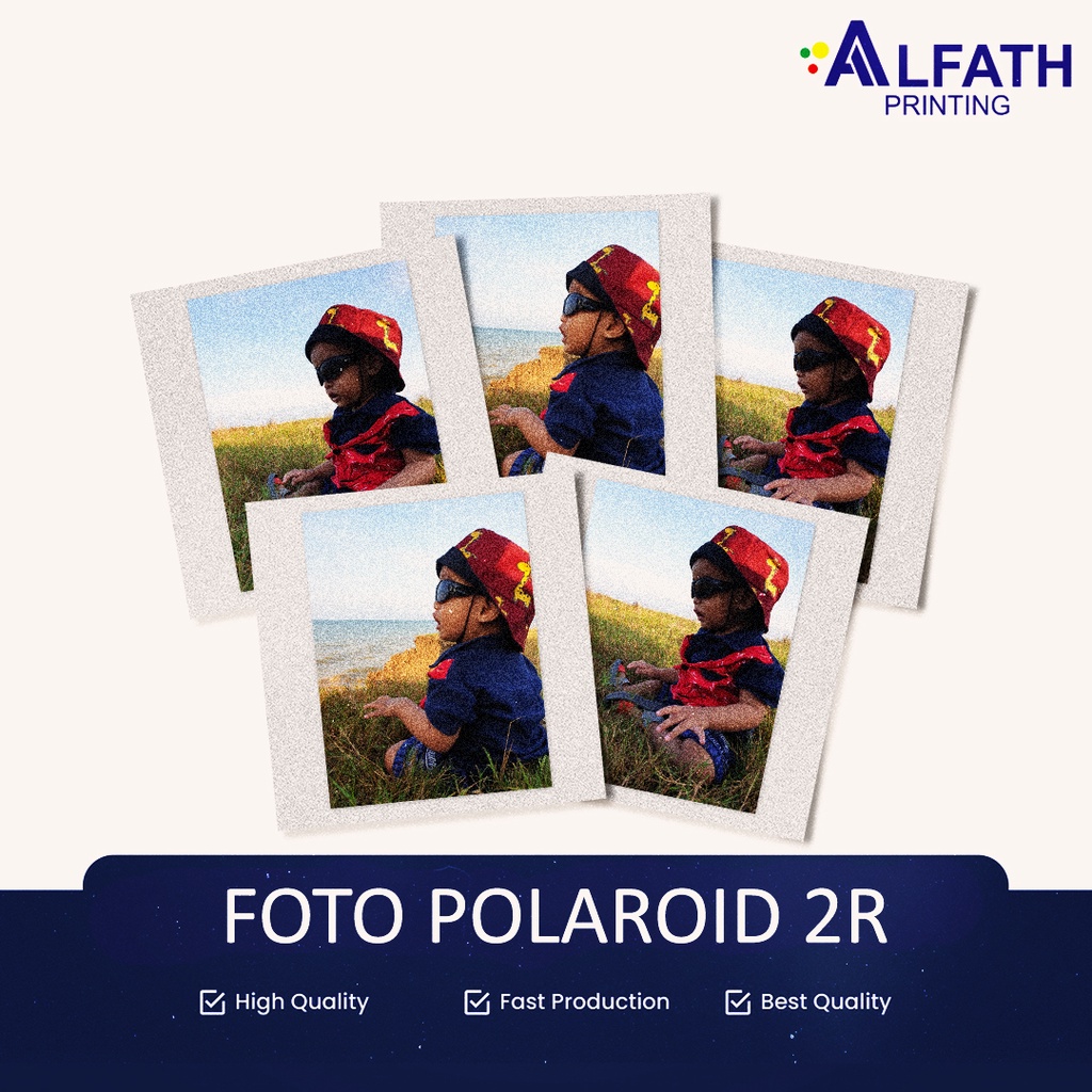 Jual Cetak Foto Polaroid Murah Custom Ukuran 2R ( BISA COD, Tanpa Po ...