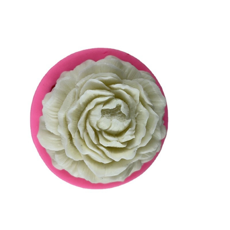 Siy Cetakan Resin Epoksi Bentuk Bunga Peony 3d Bahan Silikon Untuk Dekorasi Rumah