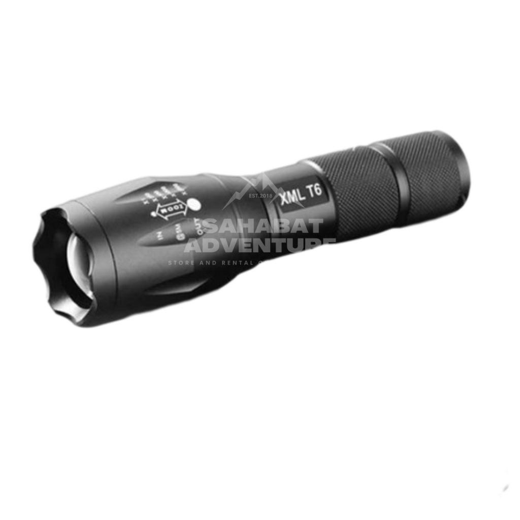 Senter LED T6 / Senter Hiking & Camping T6 Zoom Batrai AAA