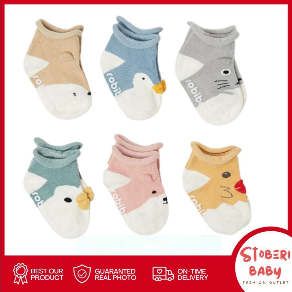 stoberi baby - ICE AGE KAOS KAKI BAYI ANTI SLIP MOTIF LUCU