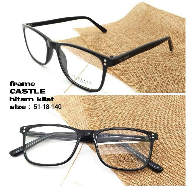 Frame Kacamata Trendy, Kaca mata Terbaru Castle, Kacamata Minus, Kaca mata Anti Radiasi, dan Plus