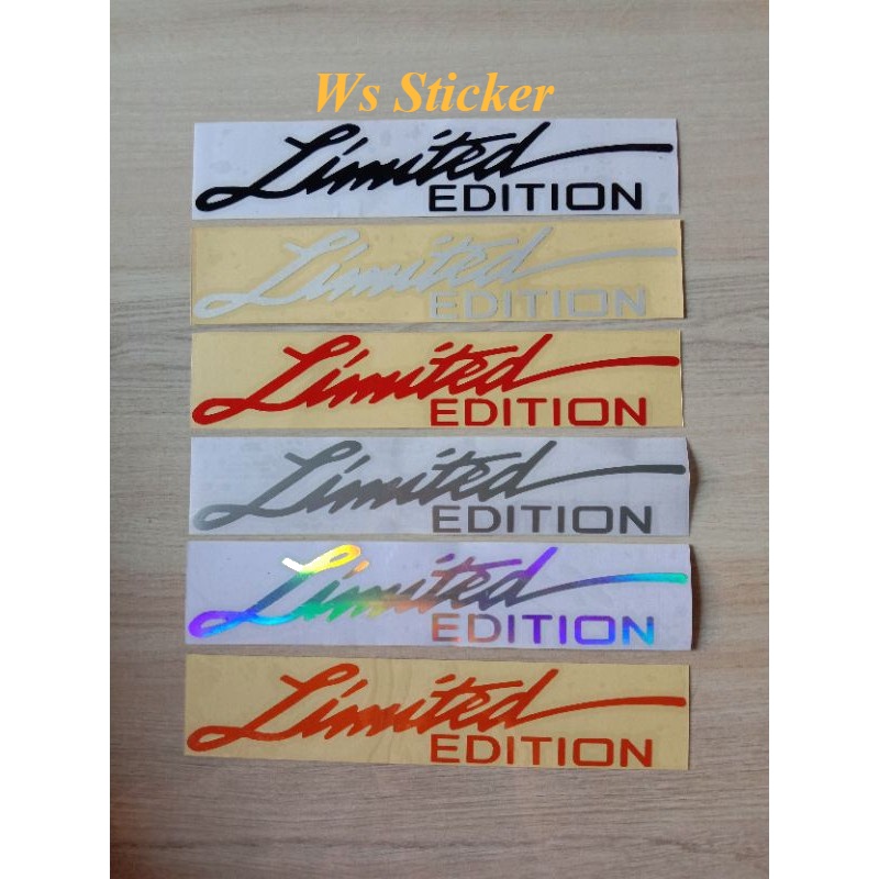 

stiker motor cutting Limited Edition /stiker variasi