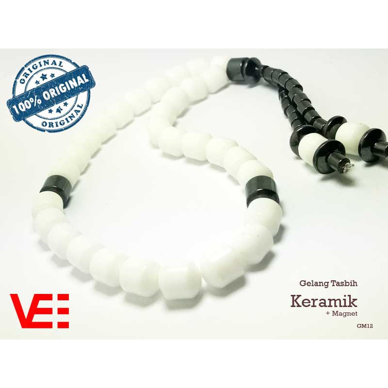 VeE  Gelang  Tasbih Terapi Kesehatan Magnet Keramik - GM12