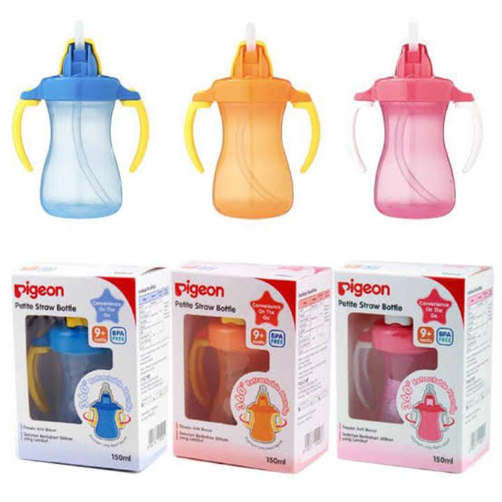 Pigeon Petite Straw Bottle // Botol Minum Bayi