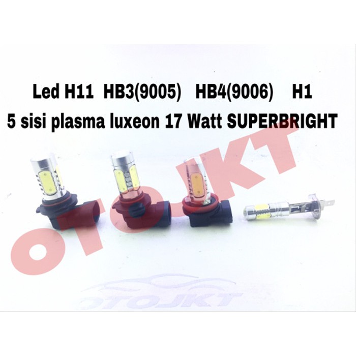 LED fog lamp 5 sisi PLASMA SUPERBRIGHT H1 H3 H11 HB3 HB4 9005 9006