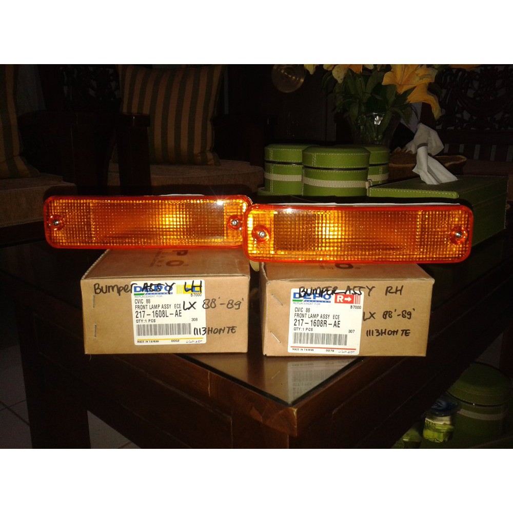lampu sein bumper honda civic LX nouva 1988 1989 Termurah