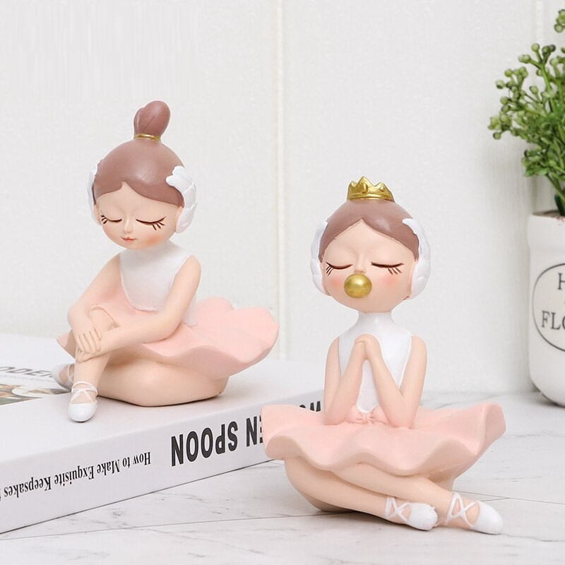 Triple W Fairy Cute Girl Ornament Pajangan Meja Hiasan Patung Lucu Dekorasi Rumah Kantor