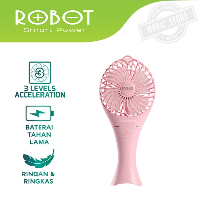 Mini Fan Portable Robot RTBF07 Design Mermaid Kipas Angin Mini USB pb