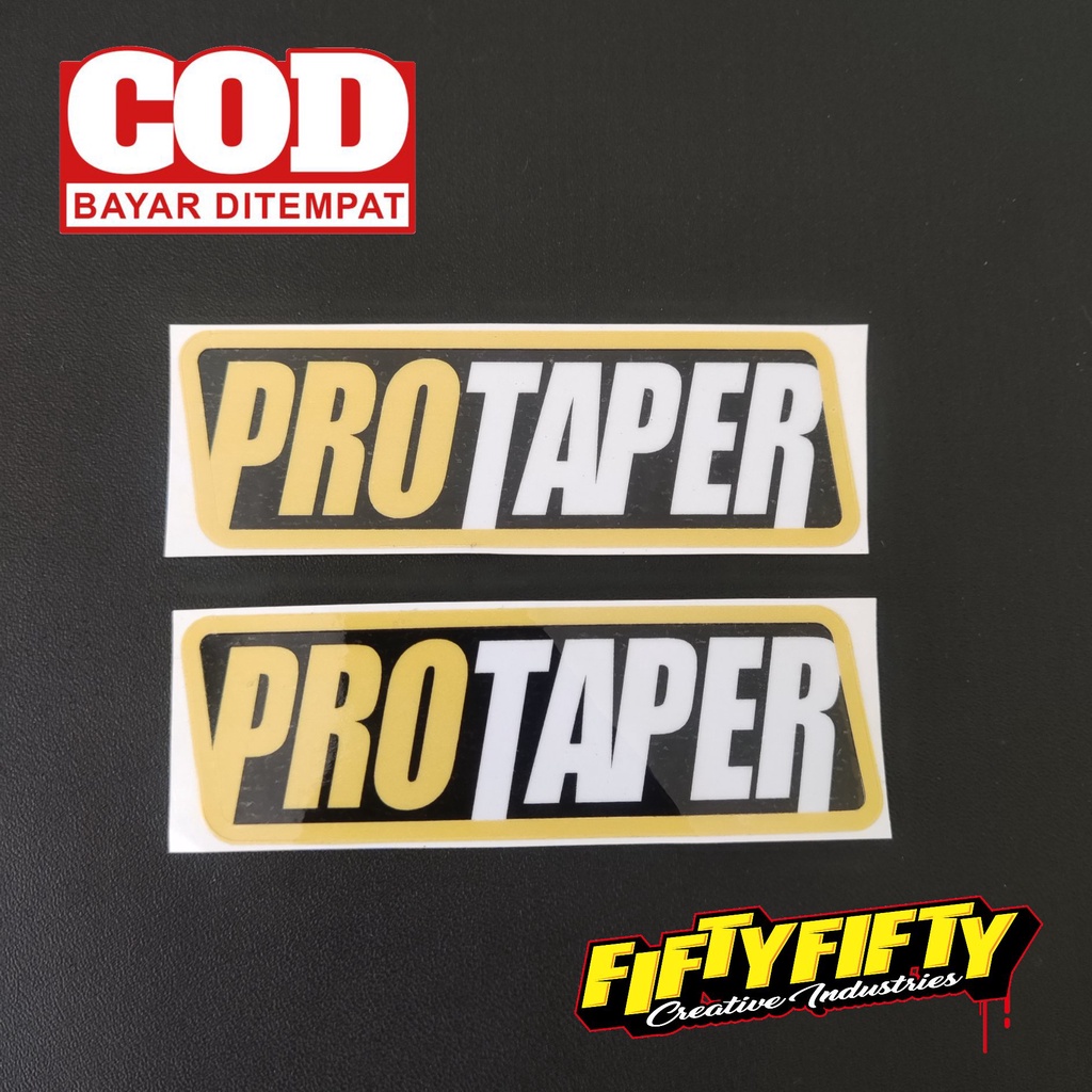 Stiker Print Cut PROTAPER Stiker Printing Laminasi Glossy Stiker Motor Mobil Helm Sudah Membentuk Pola Desain