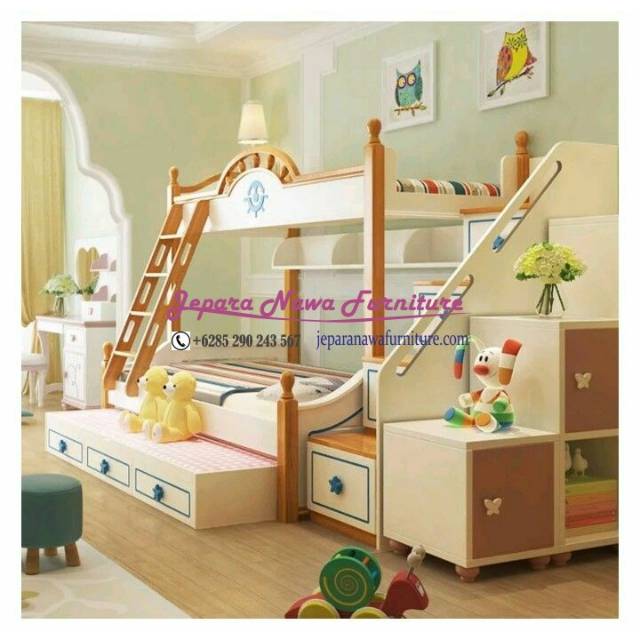tempat tidur anak / tempat tidur tingkat anak / bed anak tingkat / ranjang tingkat murah