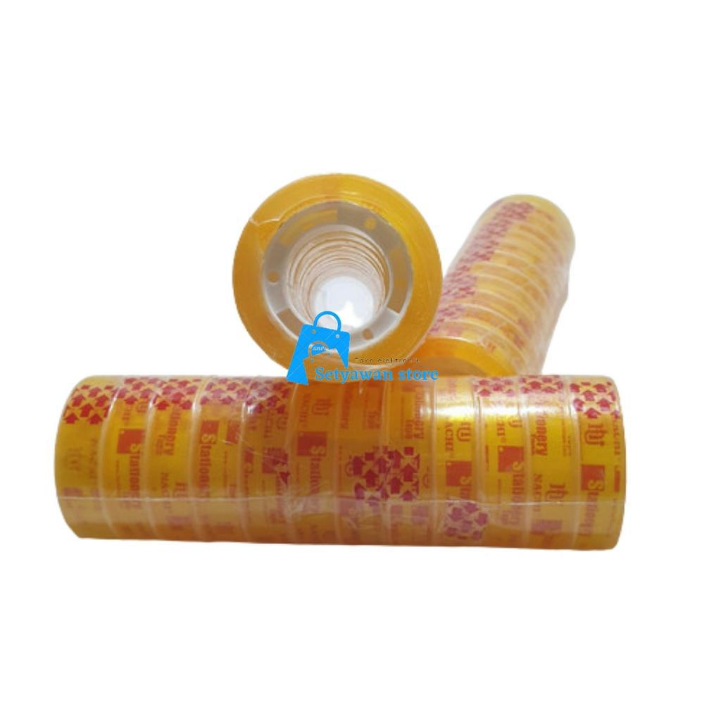 

Isolasi Selotip Bening Lakban Kecil 12mm × 25Y Nachi Tape