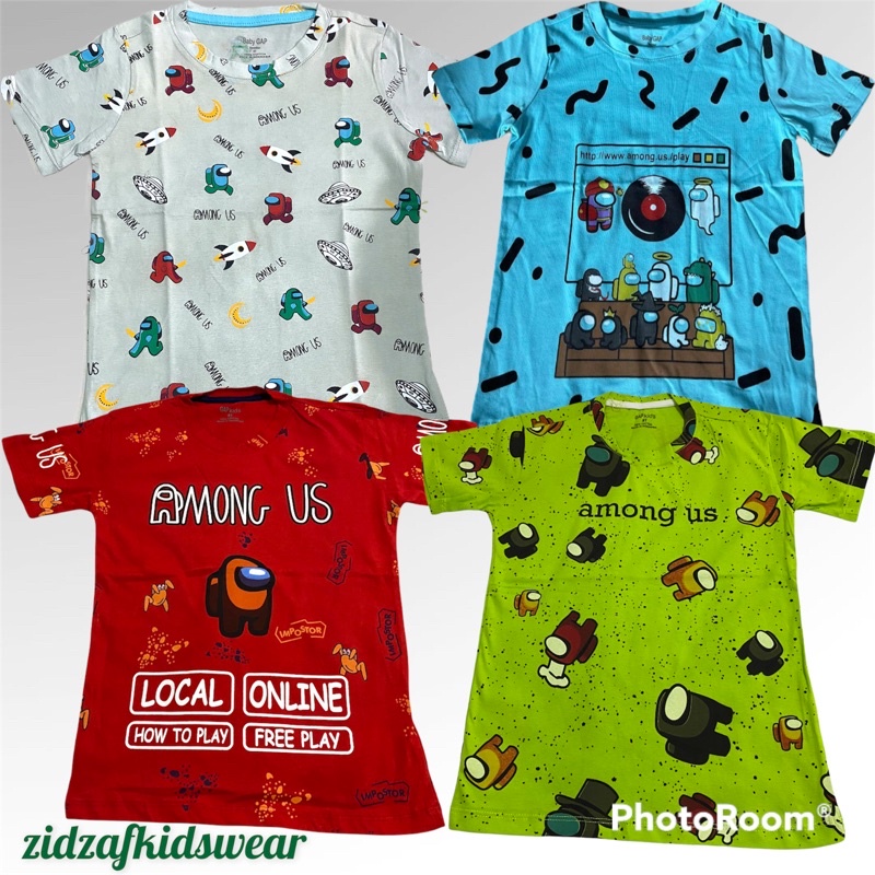 SALE kaos anak laki among us
